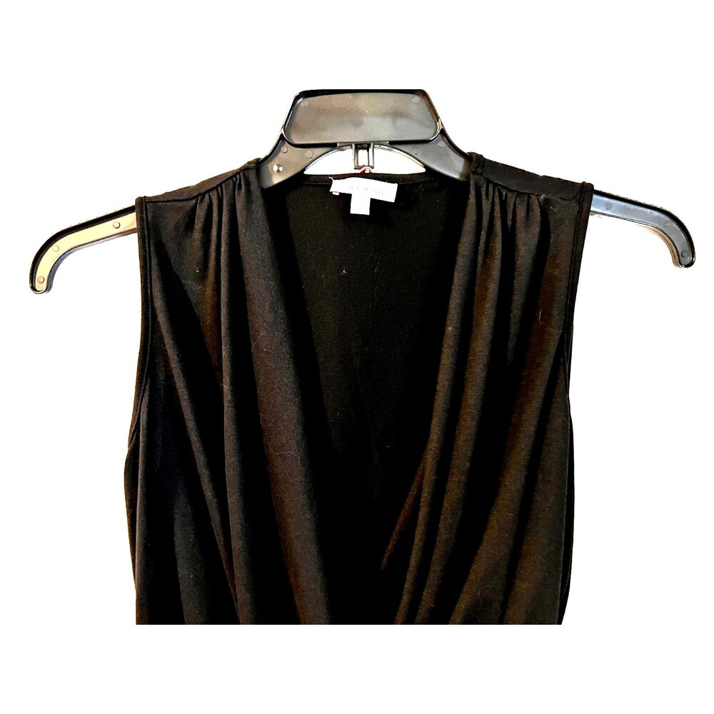 WHITE BIRCH Ladies Black Open Neck Body Suit SIZE SMALL NWOT